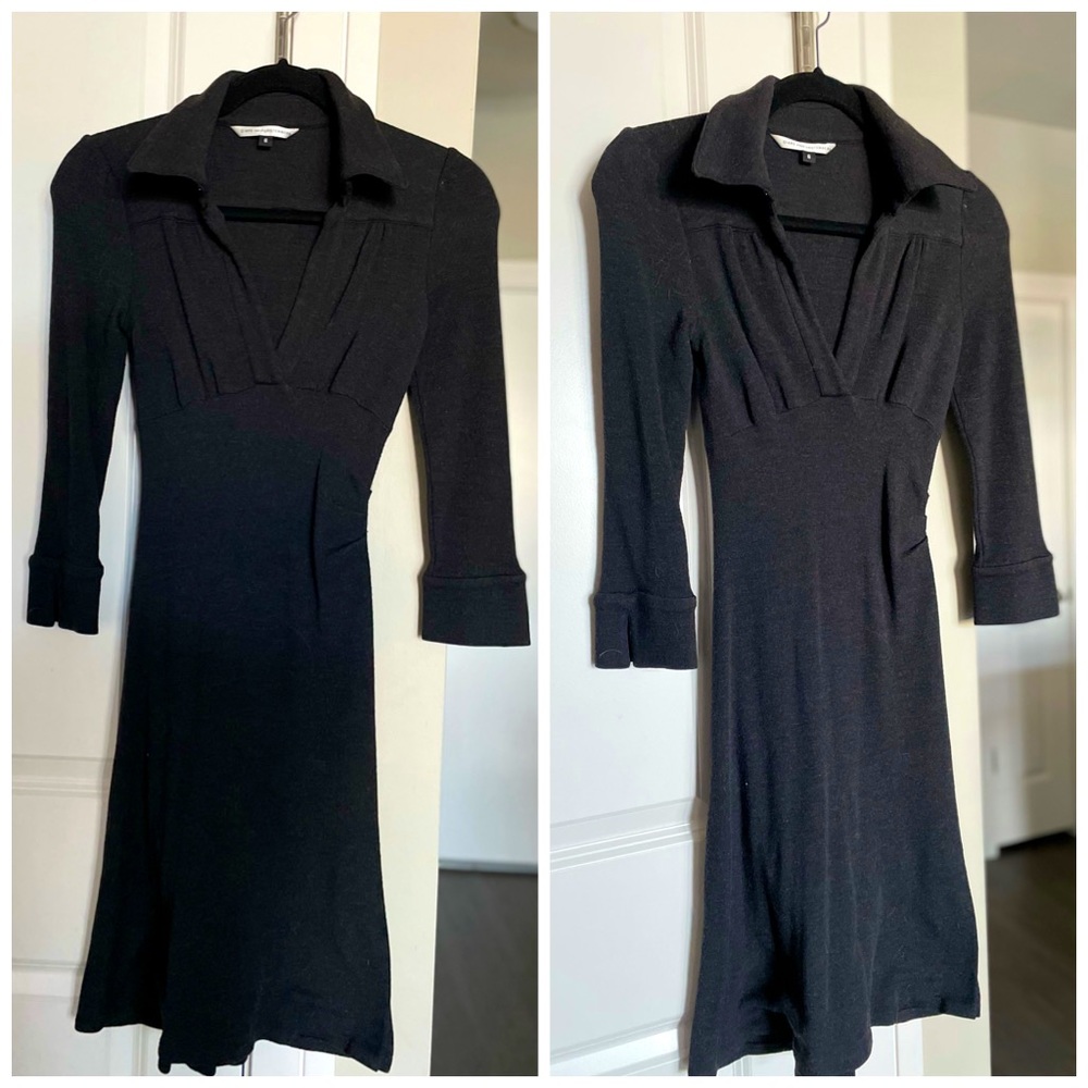 DVF Dress . Classy . Dark Grey . Size 6